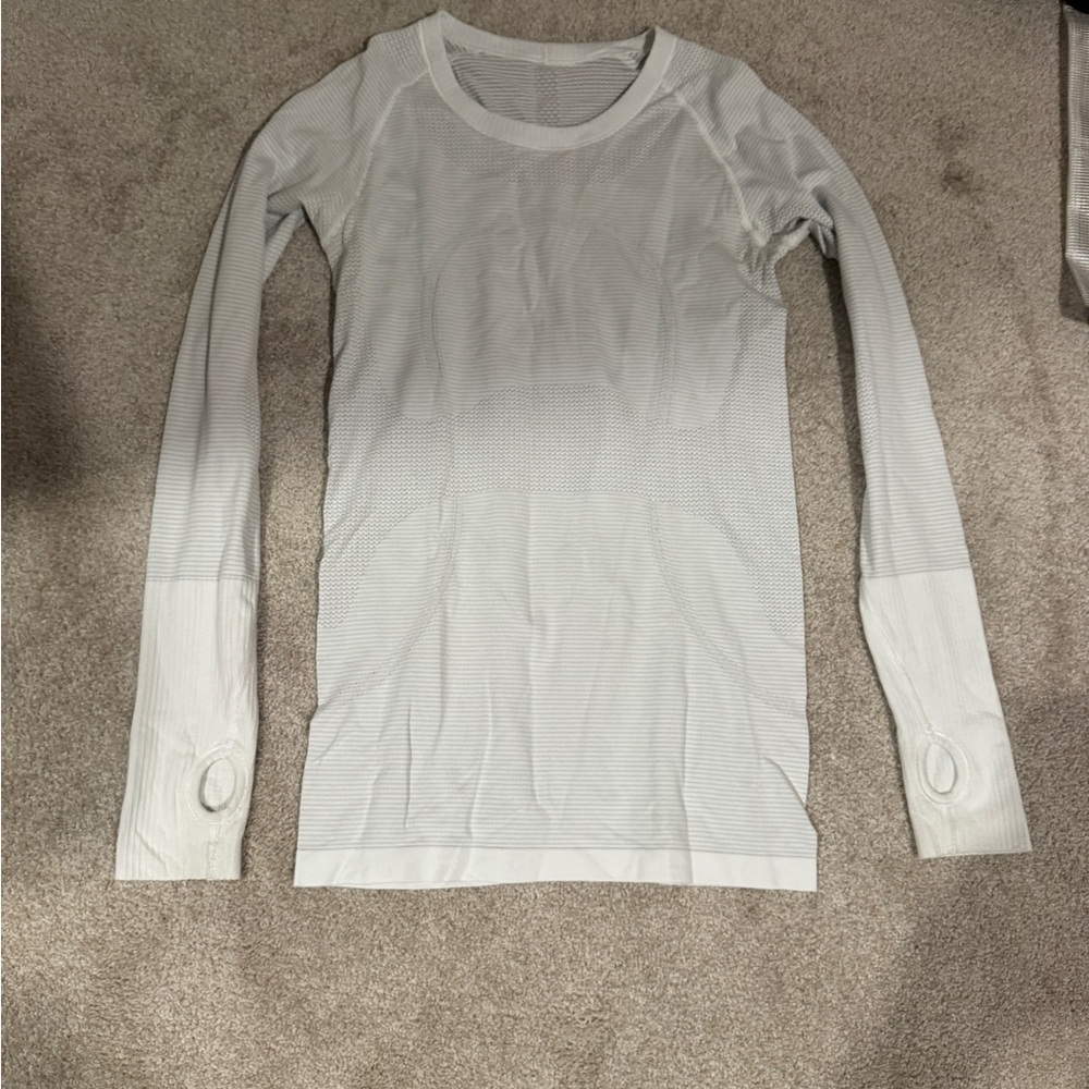 lululemon athletica White Long Sleeve Top